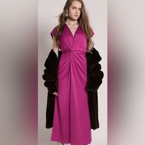 New Vero Moda Red Plum Knot Dress